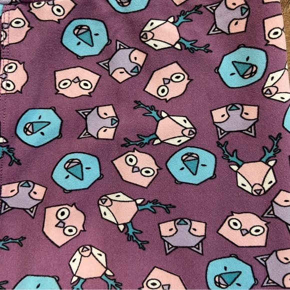 LuLaRoe Leggings Owl and Forest Friends Pattern One Size - Picture 4 of 9